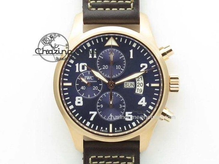 MIROTIME 0506 Vibrant Mark XVIII IW327001 SS M+F 1:1 Best Edition Black Dial on Black Leather Strap A 7055